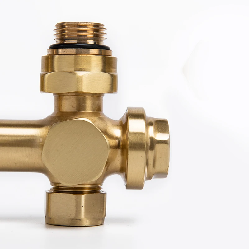 DOZ Thermostatic Radiator H-Valve High-Pressure Hydraulic Control Brass Heater Valve for Water-Based HVAC System OEM Supported