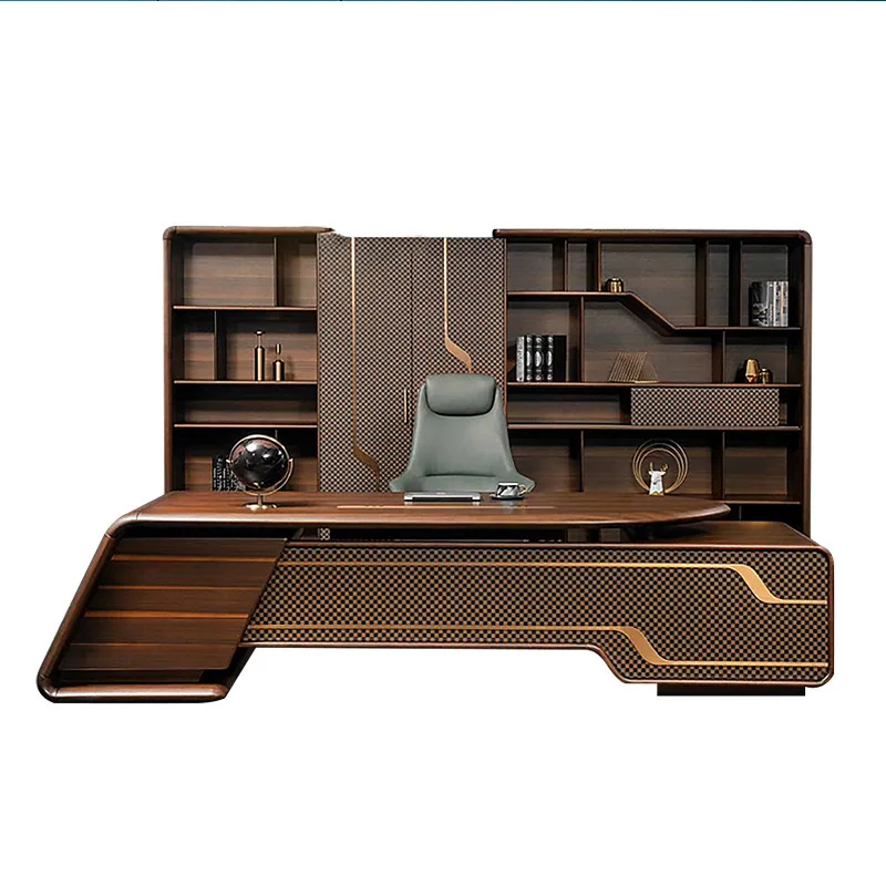 New Chinese style luxury boss modern executive manager office furniture wooden desk