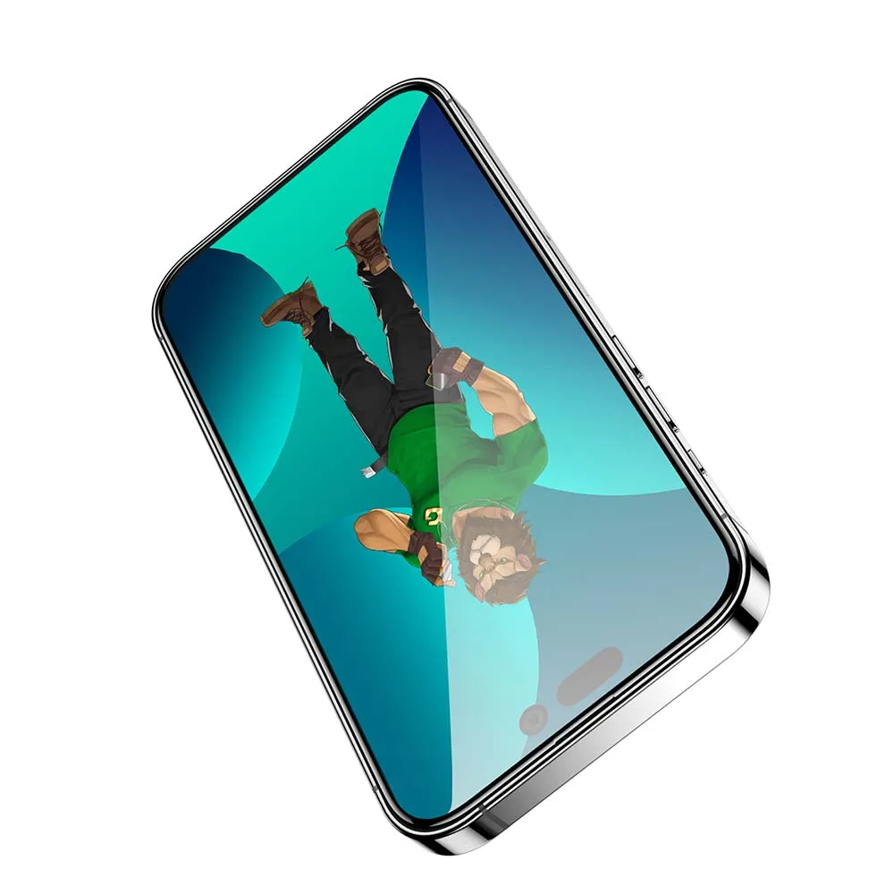 Trending 14 Pro Max  and  14 Pro Green HD PET Anti-Broken Soft Edge Crystal Clear  Edge to Edge Protection Anti-Scratch