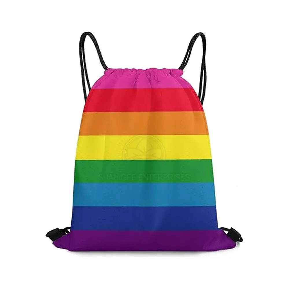 High Quality Unisex Polyester Drawstring Backpack Factory Direct Casual Style with Custom Logo GPS Feature for Fashionable Gifts