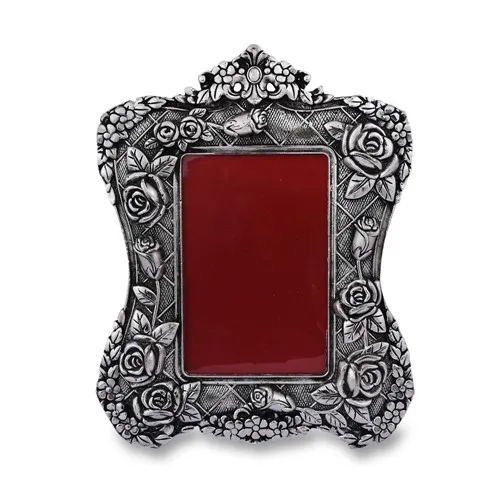 New Arrival Retro European photo frame Art Handmade Decorative Silver Plated Photo Frame 10 inch For Home Decoration And Gifting