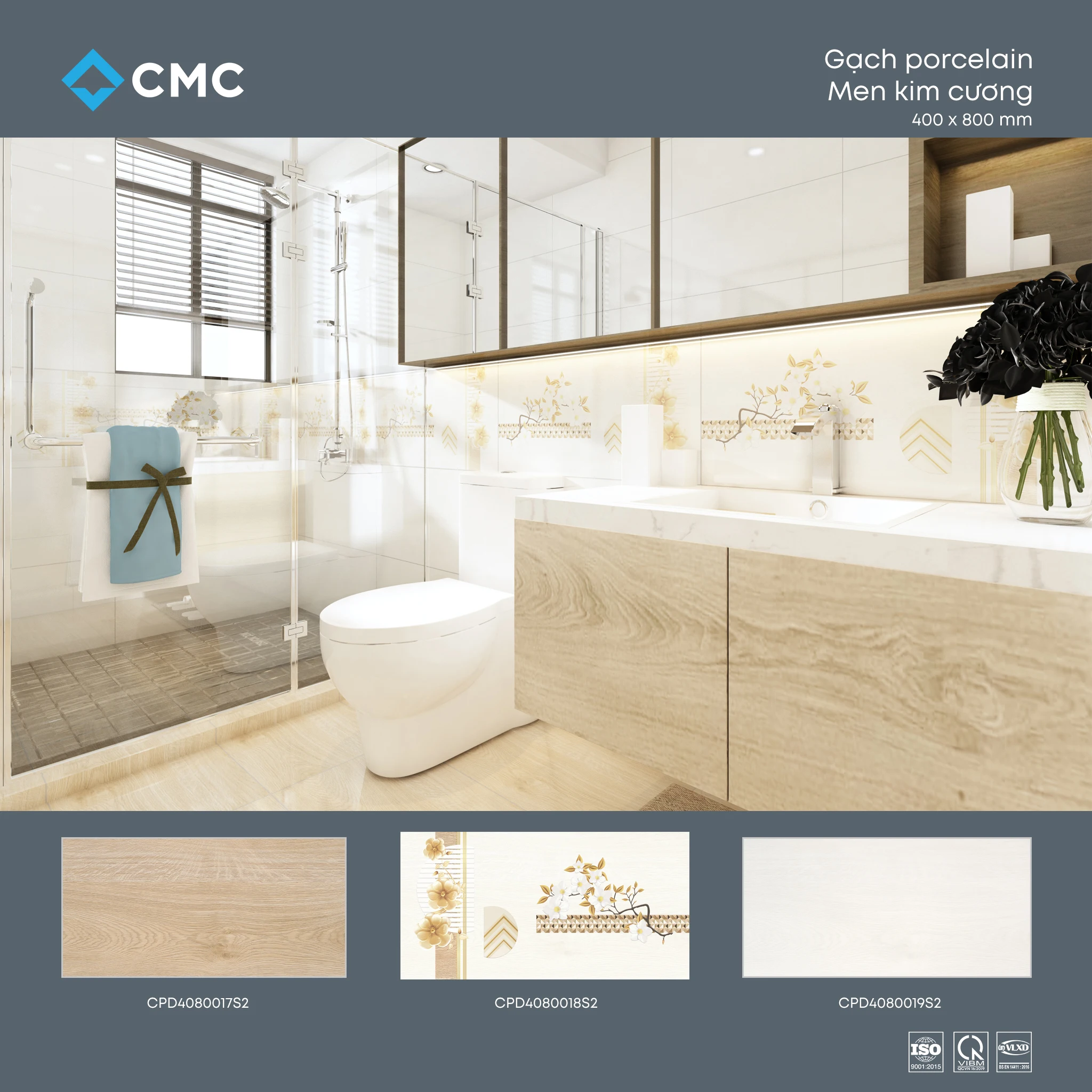 400x800mm High Quality Digital Print Decorative Wall tiles for villa exterior interior wall decoration