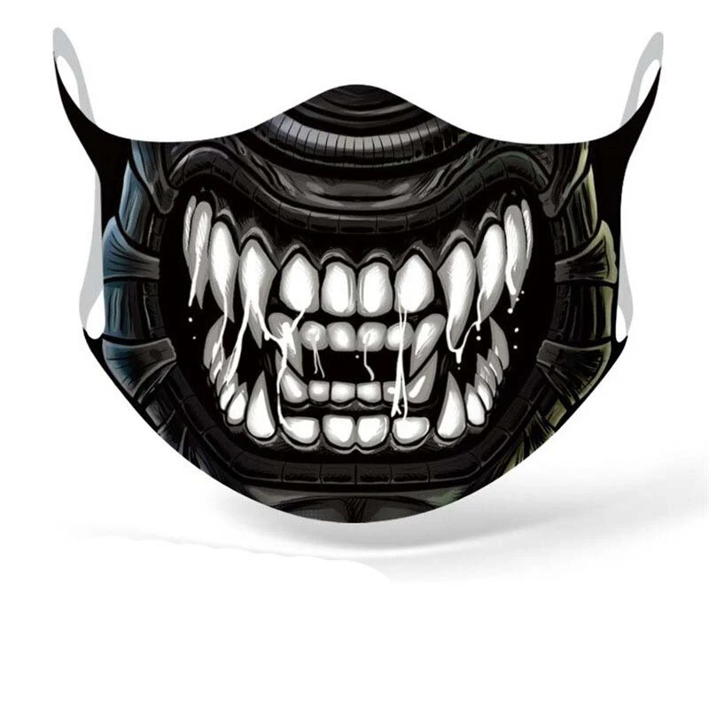 Adult Windproof Anti Dust Reusable Mouth Maskss Washable Superhero Venom Big Mouth Face Maskes Party Funny Cosplay Face Maskss