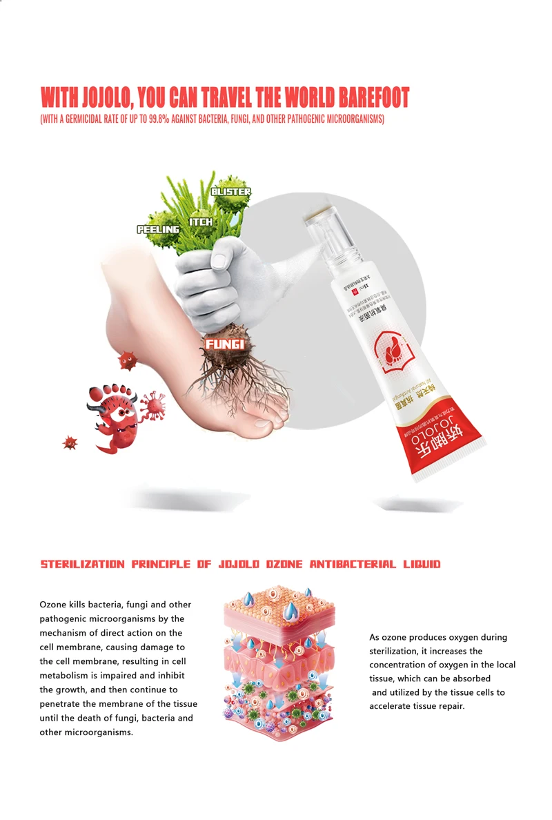 BT hot sell product women personal care products ozone antibacterial liquid with free injector