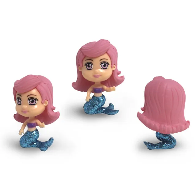 Куклы русалки из ПВХ флокирующие игрушки