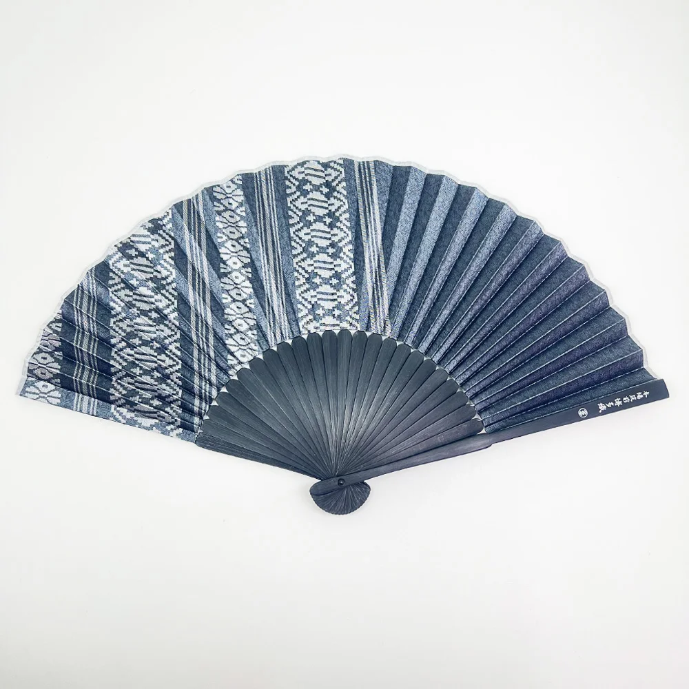 Arrangement available/folding fan bamboo crafts Japanese fabric souvenir sample available business gift