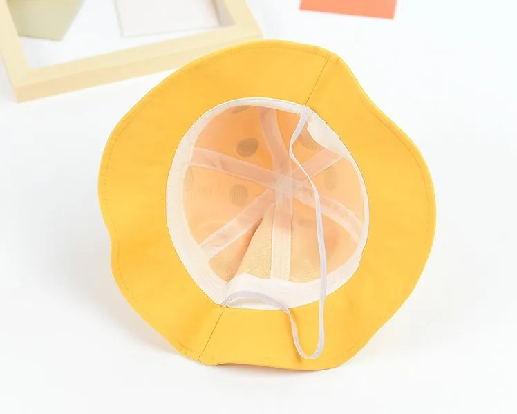 Summer Windproof Boys Girls Fisherman Sunhat Baby bucket Hat with Cartoon giraffe for kids 1-3years