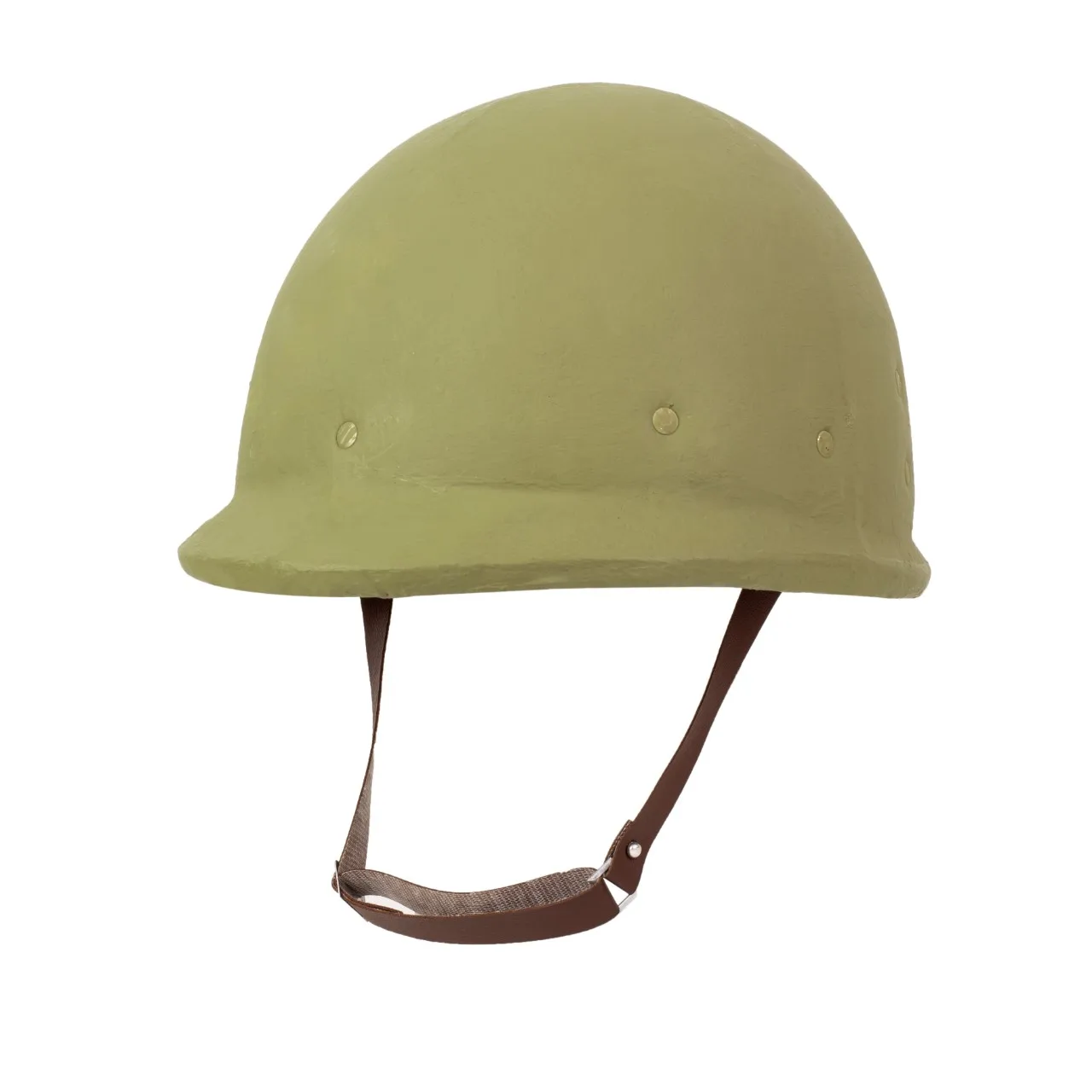 MILITARY SUN PITH HELMET (REPRO OF WW2 US HAWLEY FIBRE LINER WITH HBT WEBBING)