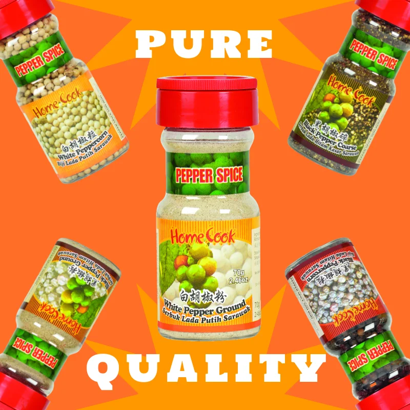 Fresh Mild Malaysia Ground White Pepper Powder 70g Ready For Export Certified Exporters Low Price White Pepper For Soup Seasonin