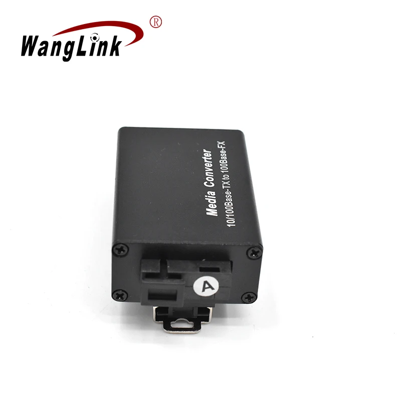 Wanglink Mini megabit 1 SC SFP single model single fiber port 1 RJ 45 port switch with fiber media converter
