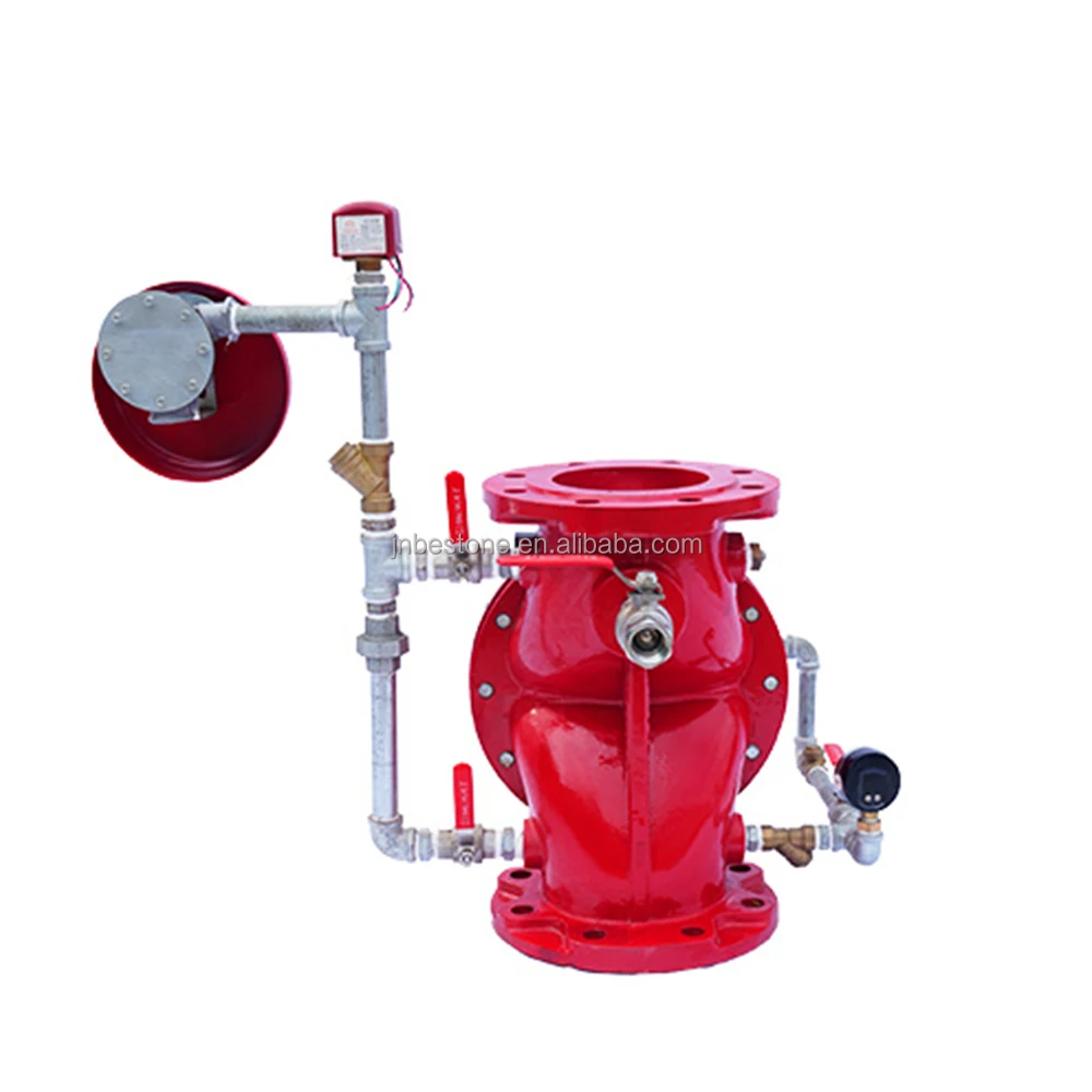 Оптовый заказной 300psi чугунный двухфланцевый клапан сигнализации для пожаротушения