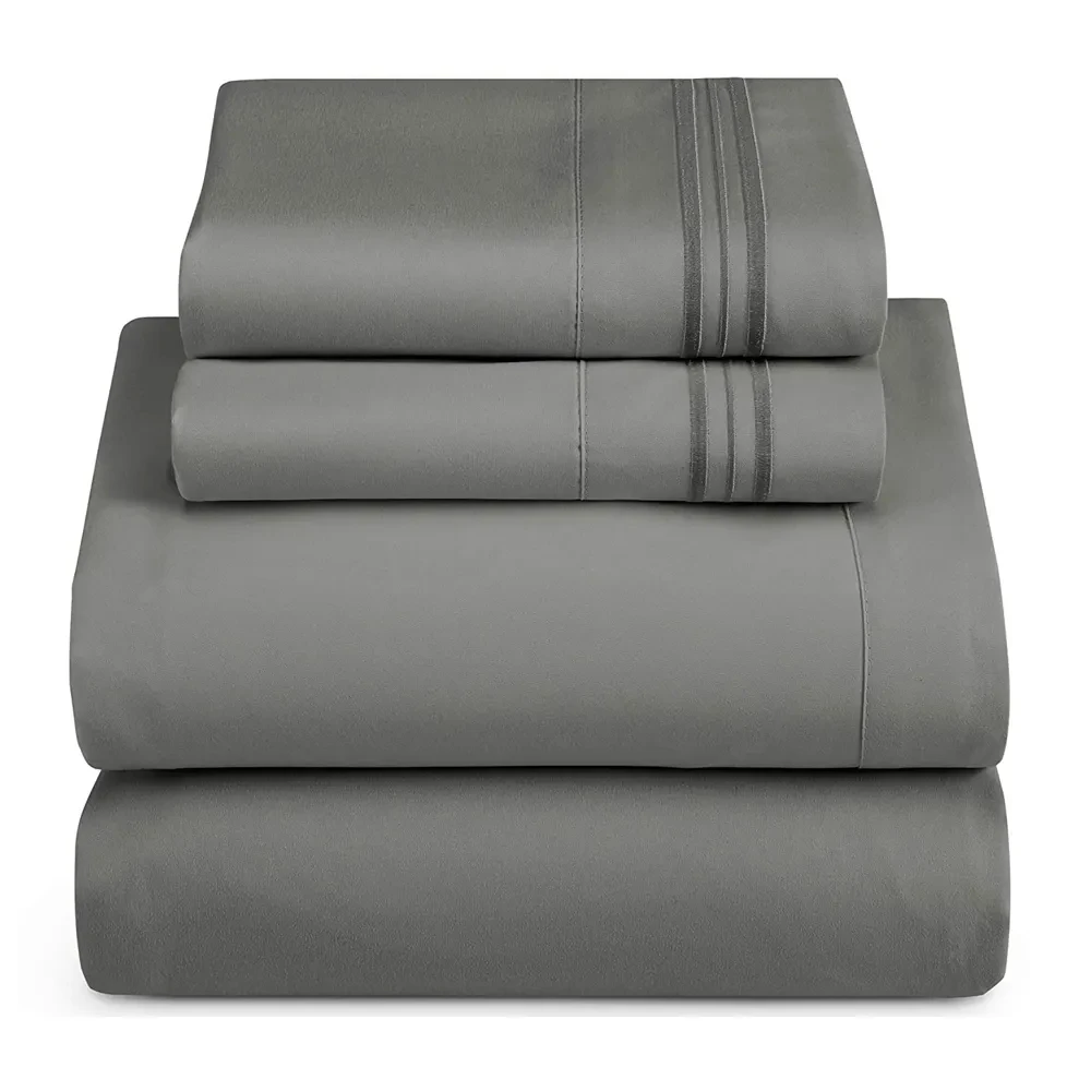 Hot Selling Top Quality All Colors Bedsheets Cotton Linen Made Bedsheets Custom Made Logo Design Bed Sheets for Online sale