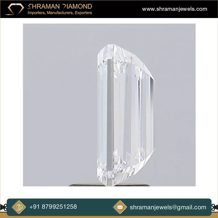 Indian Supplier of Best Quality 4.5 Carat VS1 Clarity IGI Certified Emerald Cut Lab Grown Loose Diamonds at Competitive Price