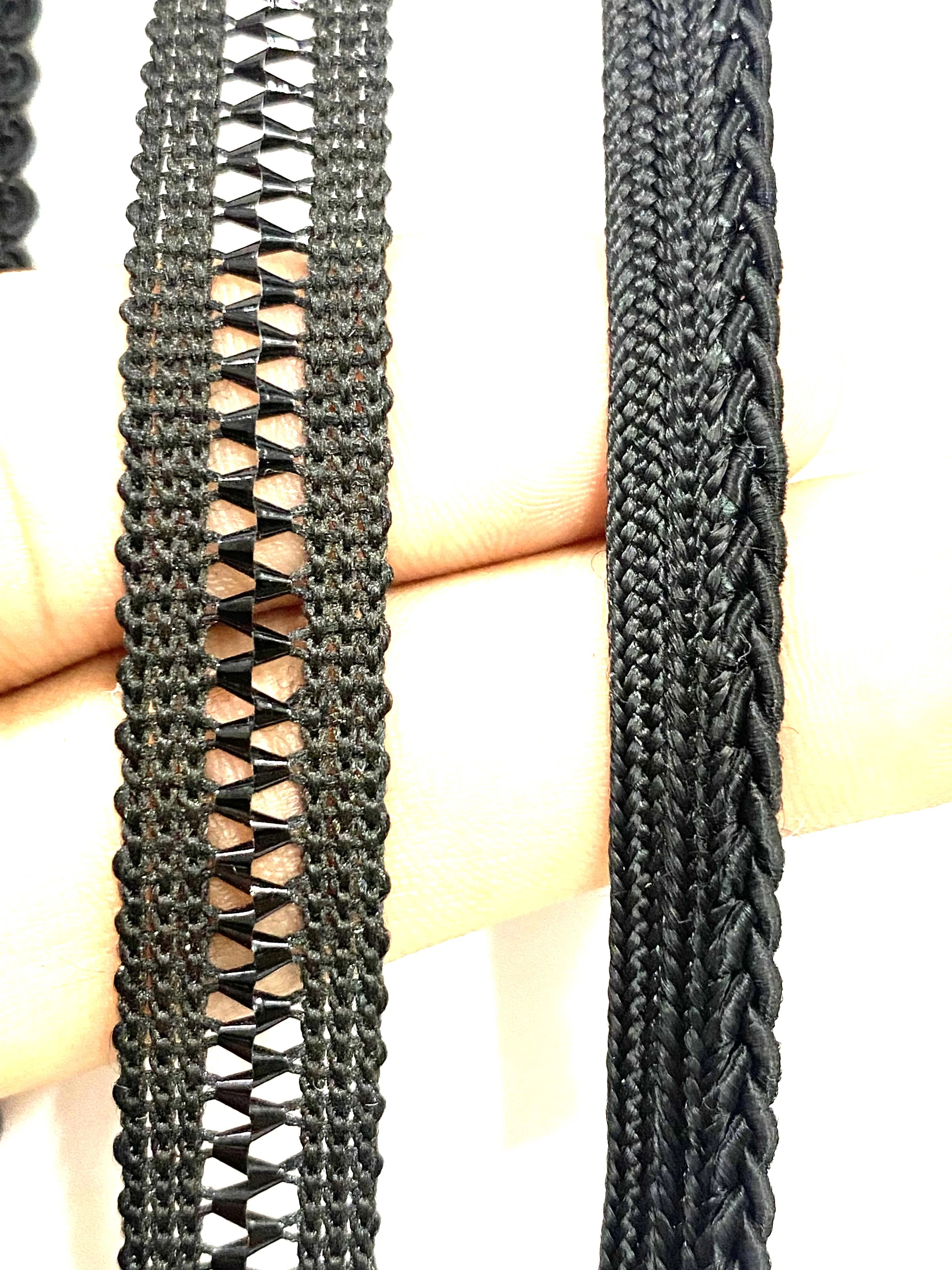 Hot Selling Decorative Antique Gold And Black  Lace Gimp Braid Trim