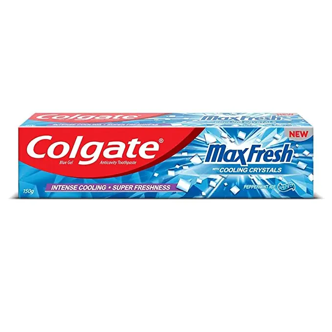 Col Gate Max Fresh Toothpaste Breath Super Fresh Blue Gel Paste With Menthol Cooling Crystal 150 G at Best Price