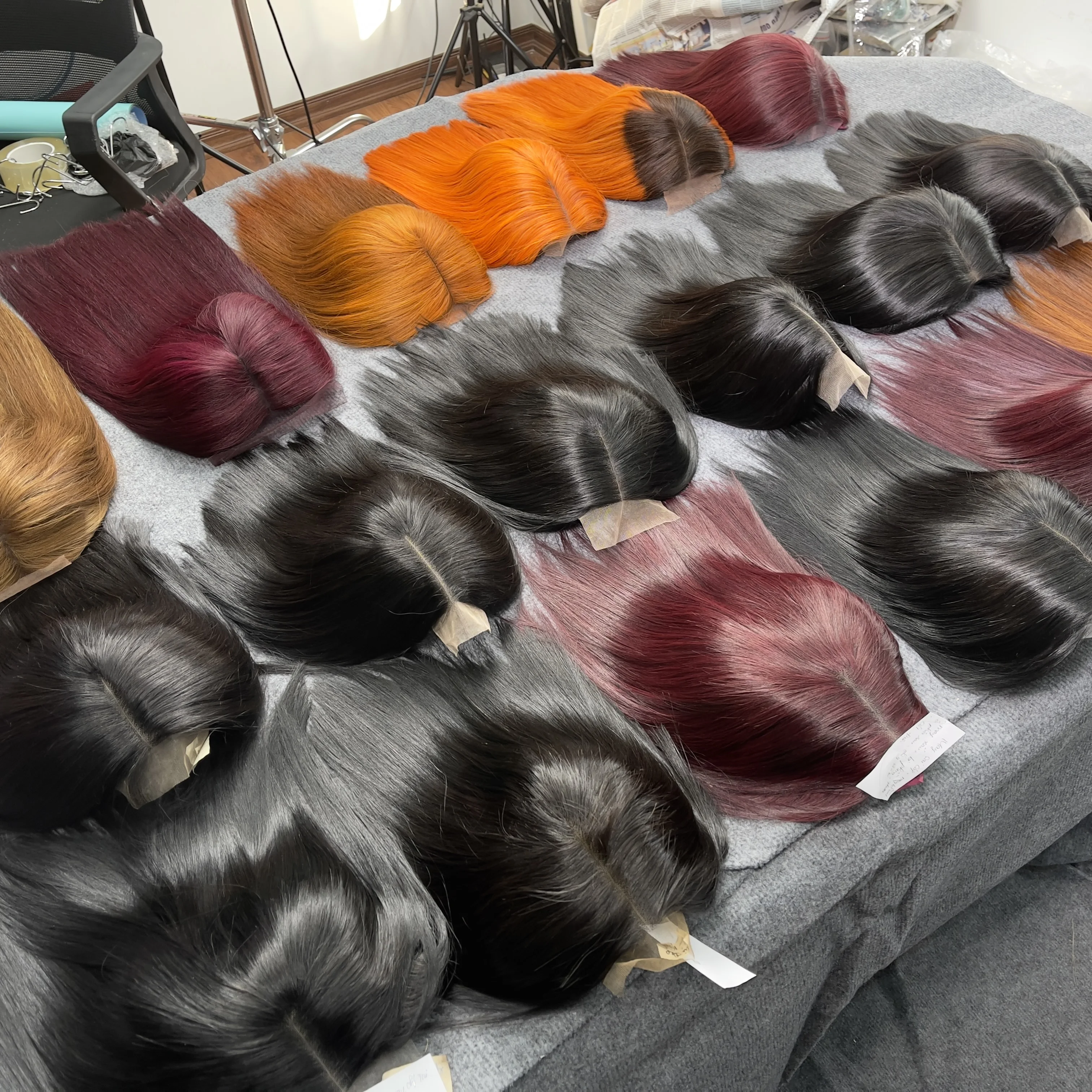 WHOLESALE PRICE: Bone straight wig hair extension 10 inches various colors Vietnamese human hair extension