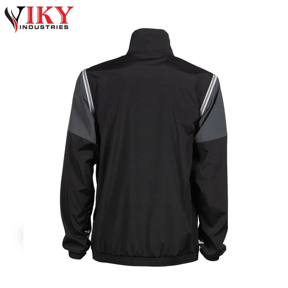 Men Polyester Jogger Sets Two Piece Set Patchwork Zip Up Puff Track Nylon Jacket And Track Pants Custom Nylon Tracksuit Men