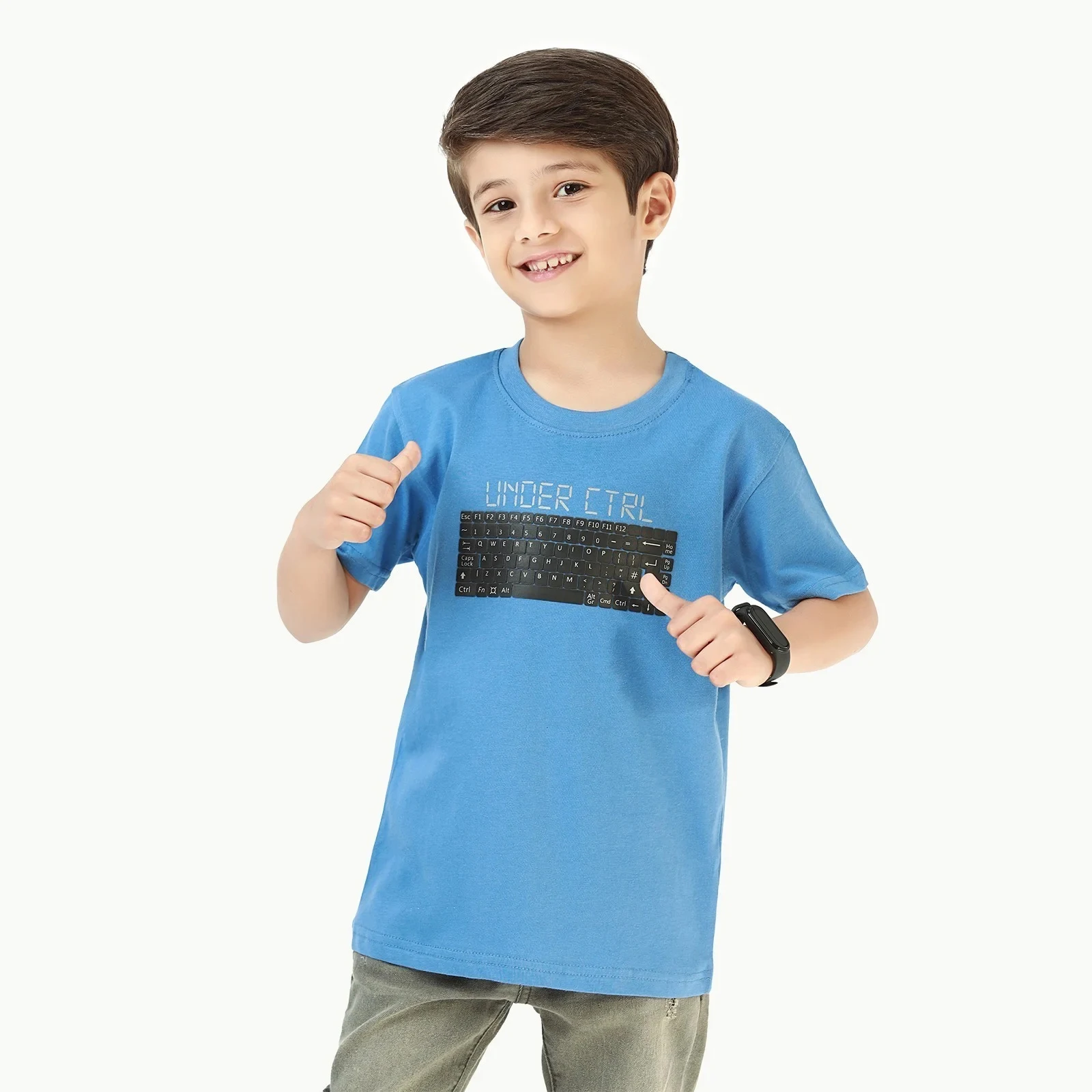 Factory Direct Summer New Fashion Design Kids T Shirt Casual Comfortable Breathable Striped Short Sleeve Kids T-Shirt