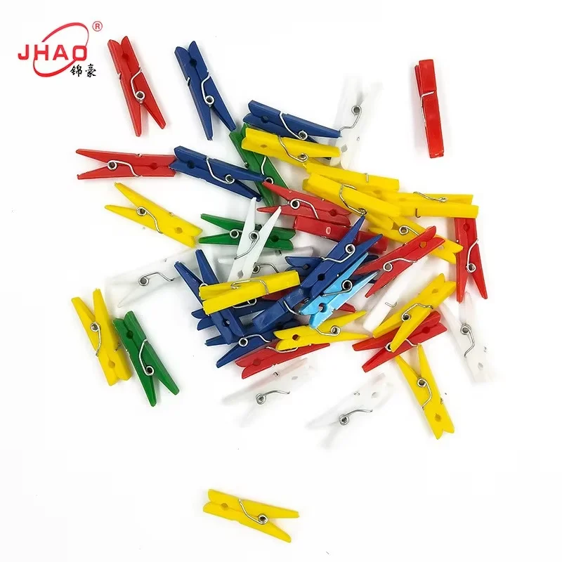 JINHAO  Creative colorful plastic Paper Clips push pins for Cork Board and Photo Wall