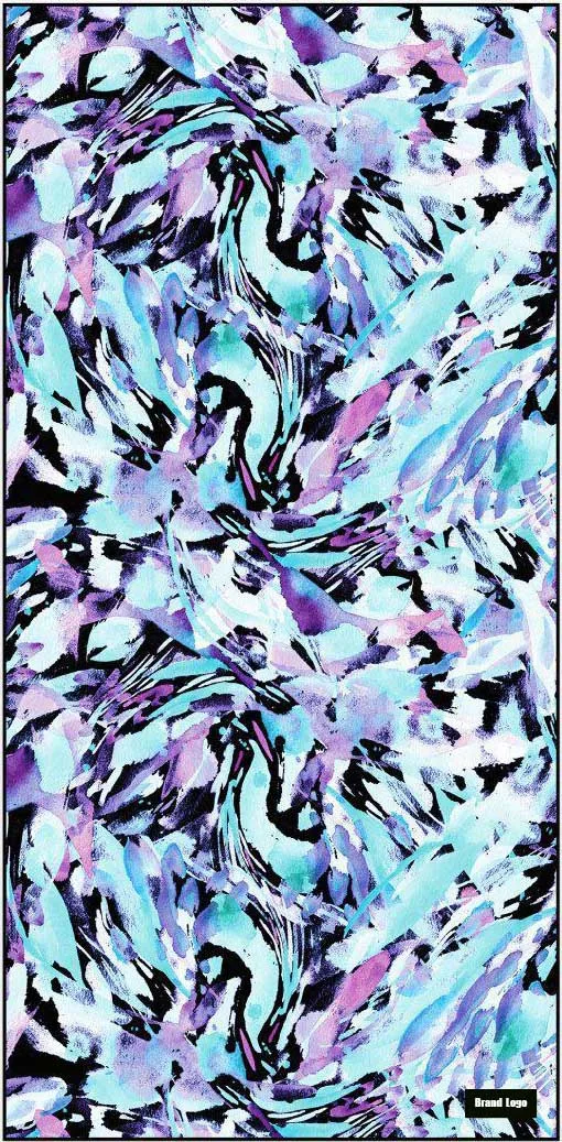 full color print beach towel