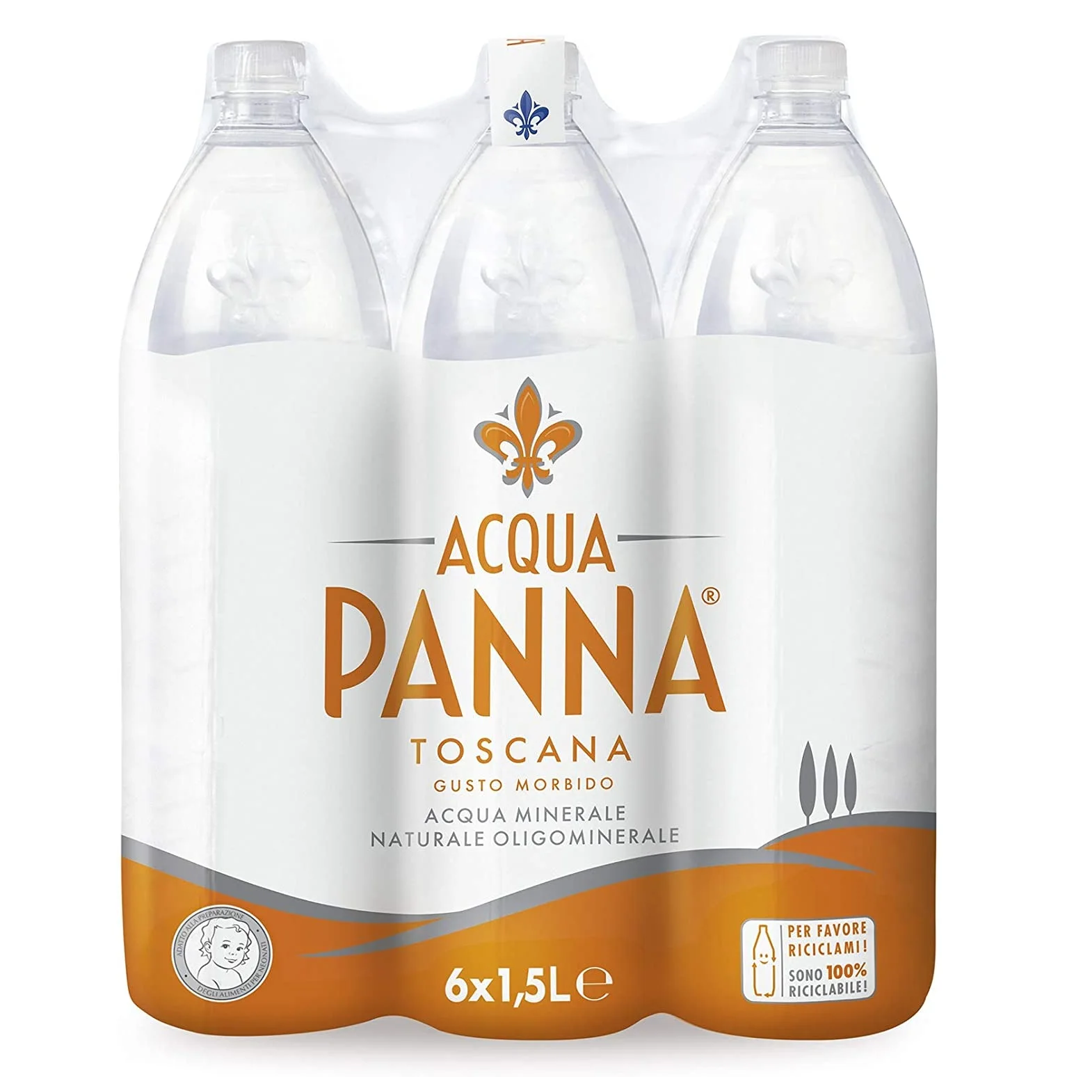 Bulk sales cheap Acqua Panna Natural Still Water Glass 250ml Pack of 24 Pure acqua panna natural spring water