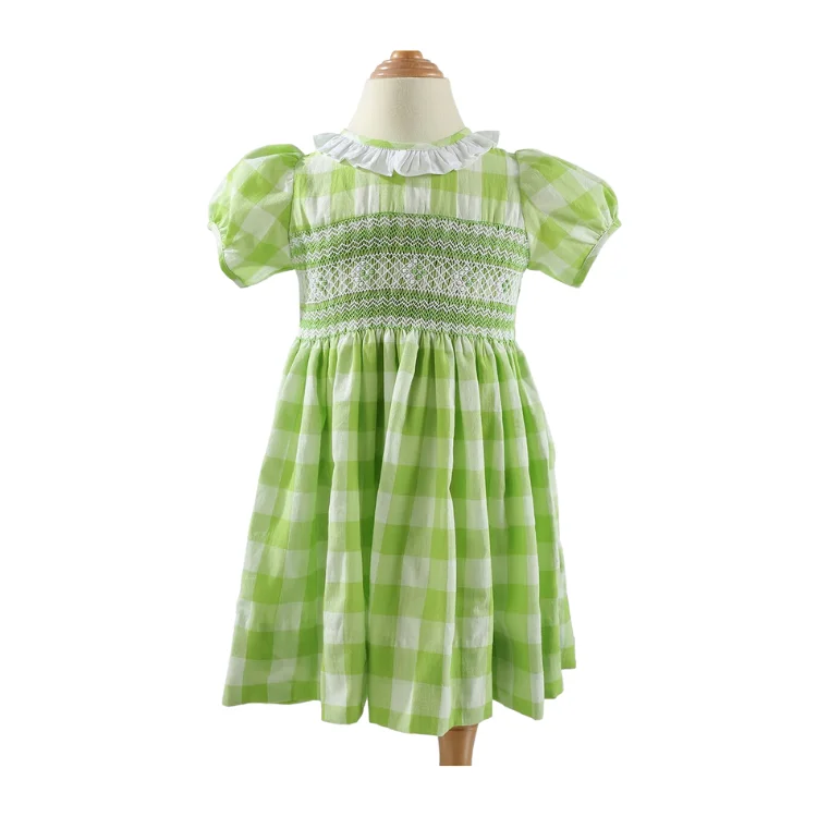 High Quality Product Girls Kids Clothing Hand Smocked For Baby Girl Short Sleeve ODM Made In Vietnam Manufacturer