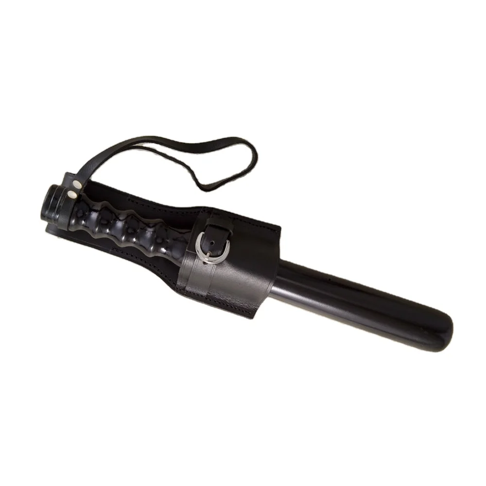 factory price Portable Stick Tactical wood baton with leather holder baton
