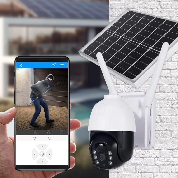 Wholesale price CCTV IP Camera Color Night Vision Solar Camera With 4G Solar Camera