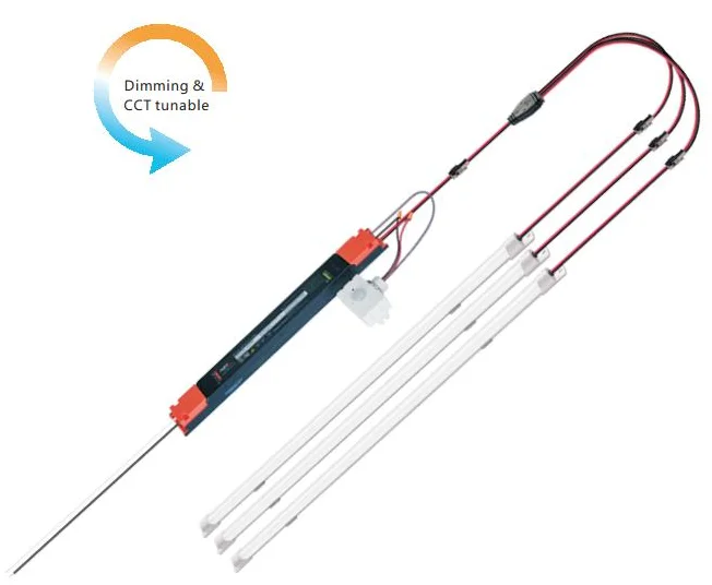 ETL DLC Premium 0-10v Dimmable Fast Install Magnets Install Led Troffer Retrofit Kit Strip