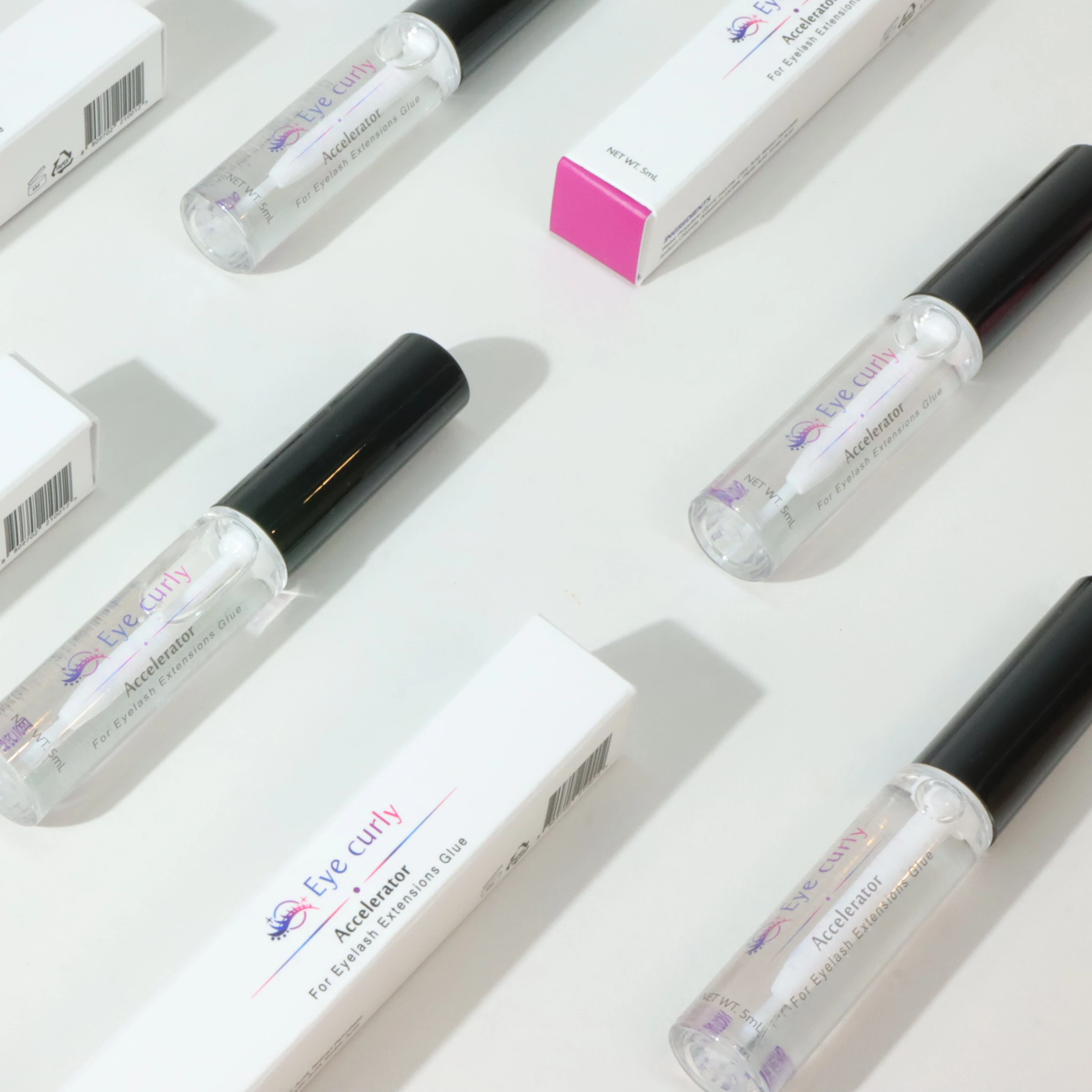 OEM Private Label Best Black Top Super Model Eyelash Extensions Korea Long Lasting Low Fume Custom High Fast Dry Quick Glue Free