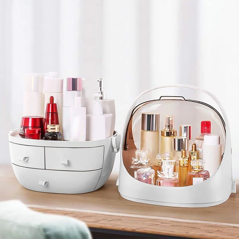Bedroom Vanity Makeup storage box Dresser Makeup Organizer Cosmetic Display Cases And Lipstick Organizer Gf208