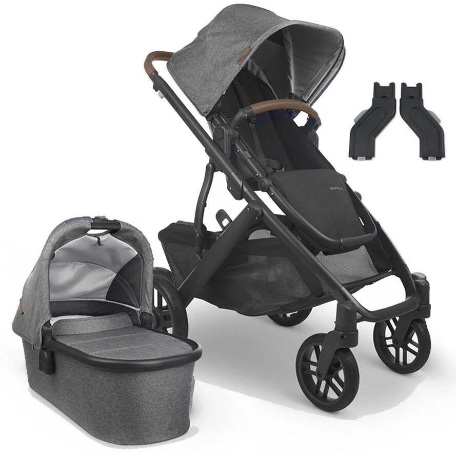 New Affordable UPPAbaby VISTASs V2 Stroller Emmett Green Melange Cruz easy-access basket 2023