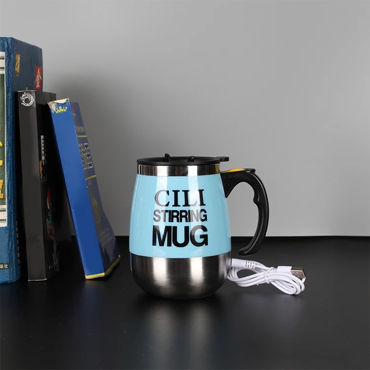 Amazing Coffee Automatic Self Chocolate Milk Magnetic Rechargeable Small White Mixing Cup