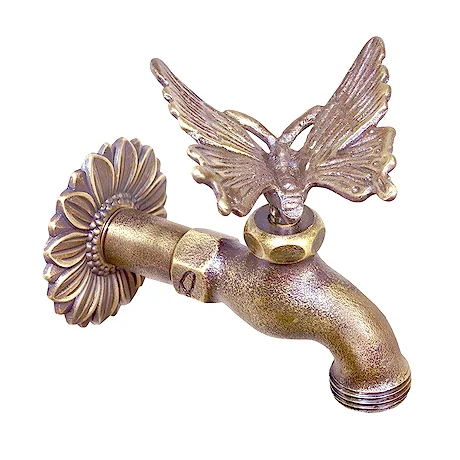 Garden Decoration Bronze Metal Snake Horse Bird Butterfly Multi Animal Faucet