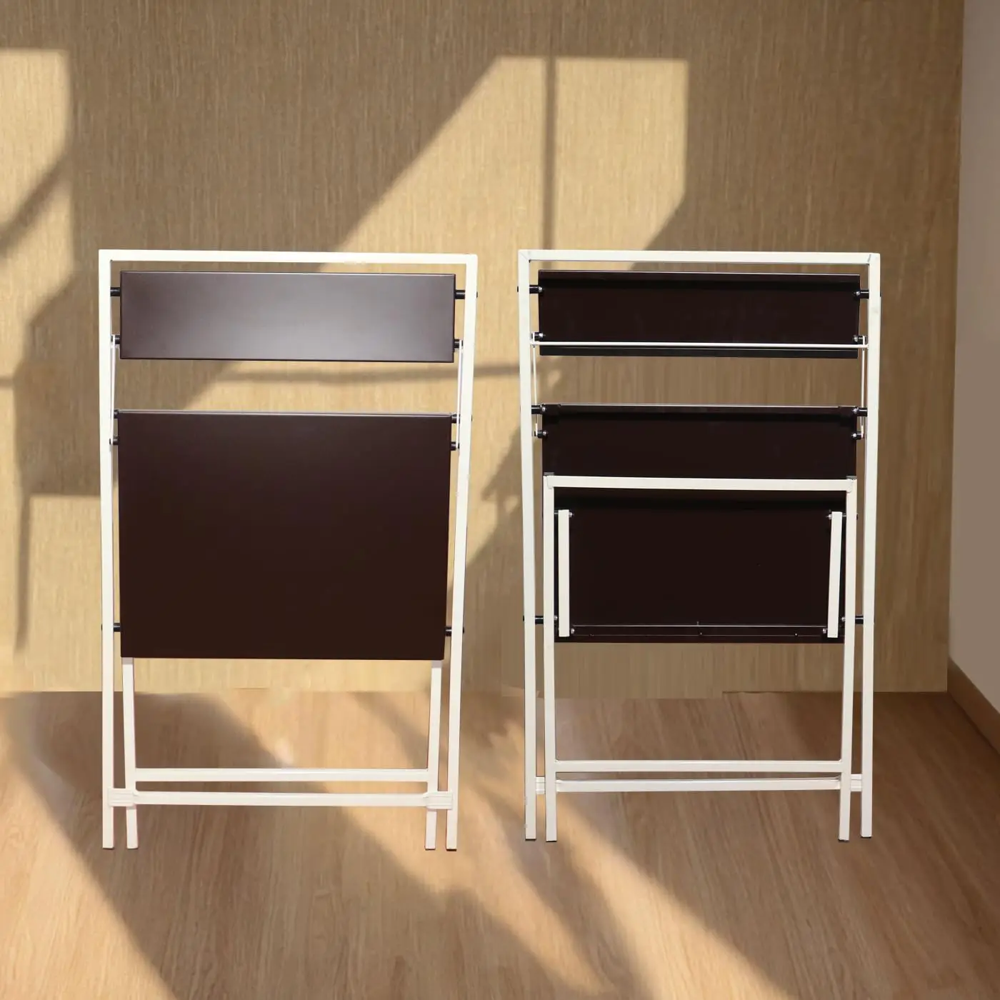 Modern Portable Laptop Desk Steel Folding Computer Table Study Working Table for Home Office Outdoor Use Foldable Shelf Design