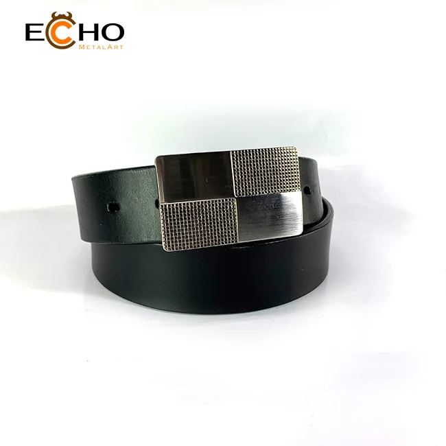 35mm men alloy buckle with clip in nickel satin finishes