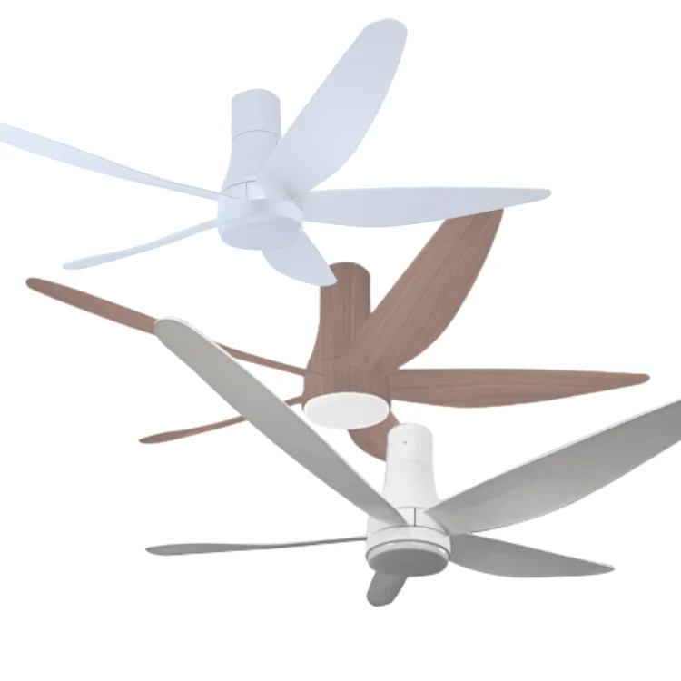 Morden Premium ABS Plastic Hotel Decorative Ceiling Fan Powerful DC Engine Remote Fast Delivery Customized Packing Made Vietnam