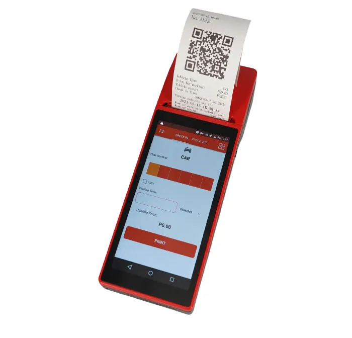 Карманный терминал 7 1 для управления парковкой автомобиля GPS Wifi BT Smart Pos Android POS с принтером