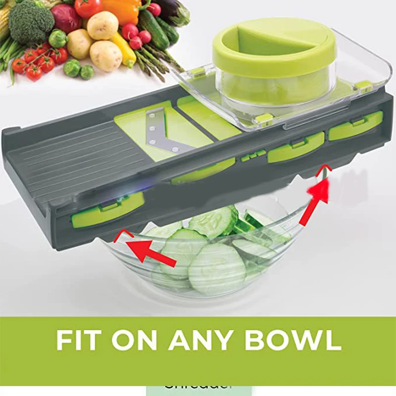 Kitchen Plastic Fruit Food Wholesale Price 2024 Multifuncional Manual Vegetable Cutter Slicer