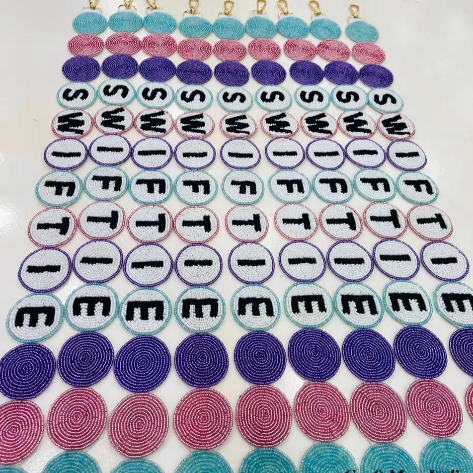 SWIFTIE Handmade round Seed Beaded Strap Unique Design Colorful International Standard round Beaded Belts for cross body straps