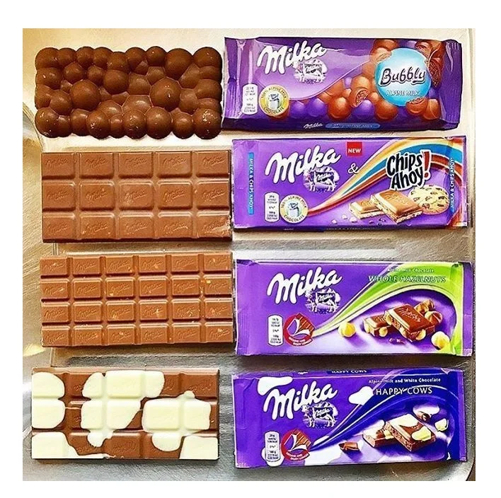Wholesale Supplier of 100g and 300g Milka Chocolate All Flavor / Milk Wafer Chocolate