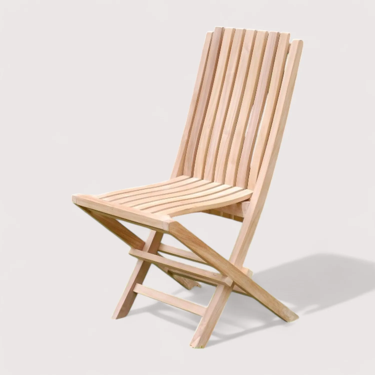 UV Resistant Wooden Folding Chair for Leisure Garden Beach Camping Picnic Outdoor Furniture for Exterior Home Hotel Park
