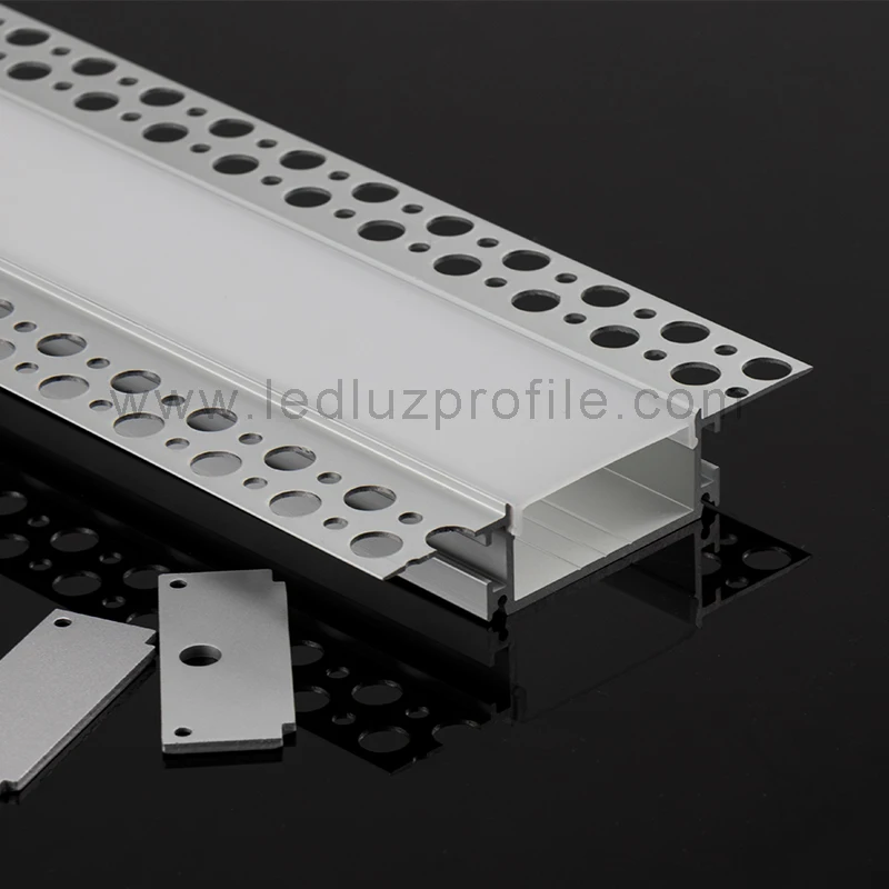 For Led Light Extrusion Housing Channel With PC PMMA Cover Endcaps Clip Led Strip Aluminum Profile
