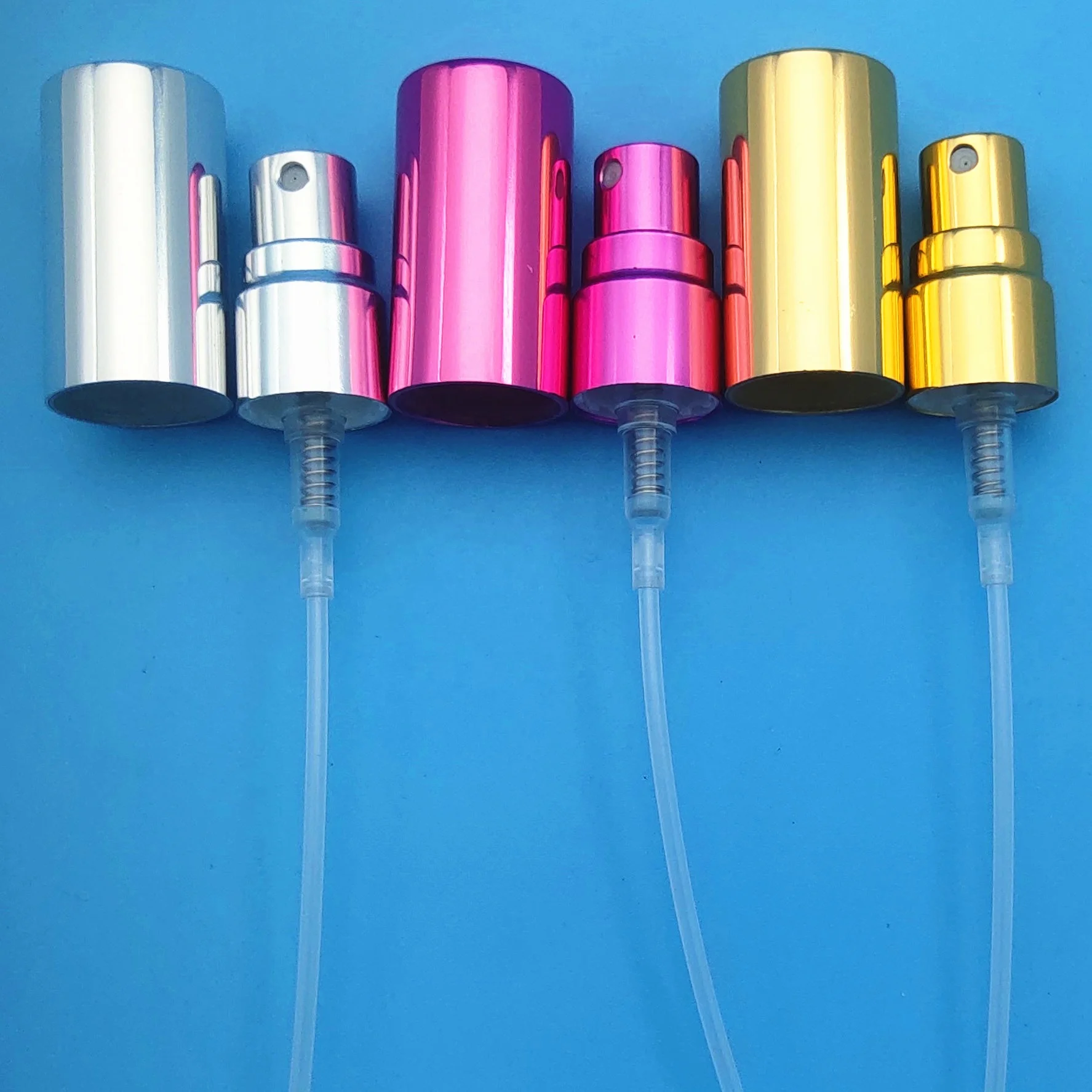 12 мм Алюминиевый металлический духи многоразового бутылка тумана насоса опрыскивателя с крышкой