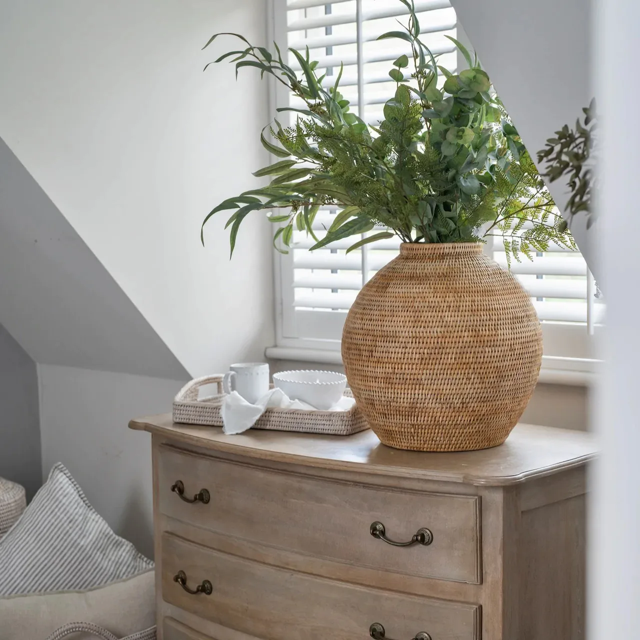 Ваза из ротанга ручной работы украшение для дома винтажная Цветочная бутылка античное растение