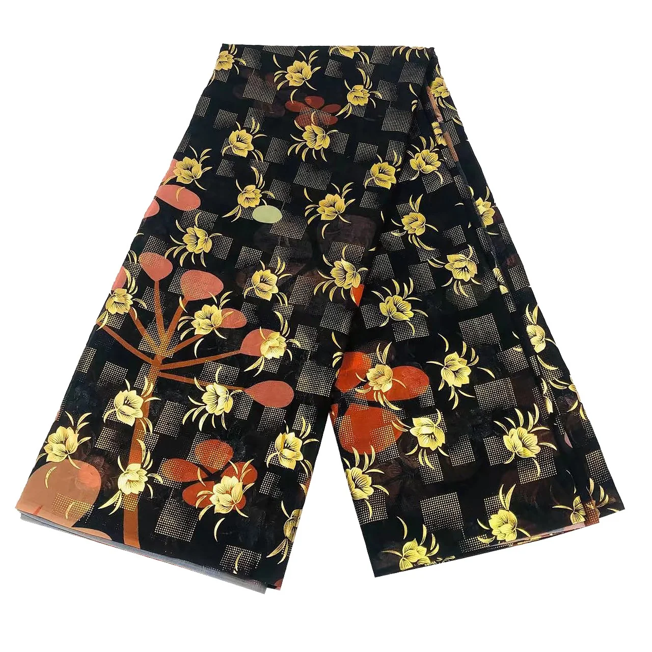 Hot foil stamping Japan cotton voile printing African textiles cotton voile fabric