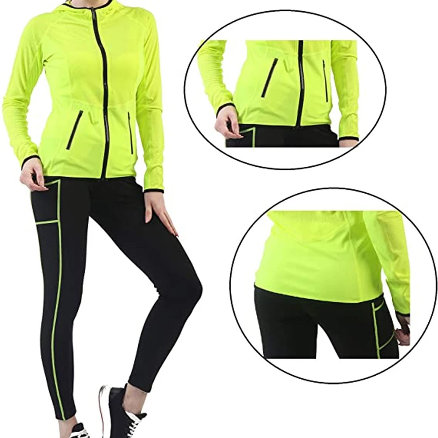Active Wear Sets for Women -Workout Clothes Gym Wear TracksuitsYoga Jogging Track Outfit Legging Jacket 2 Pieces Set