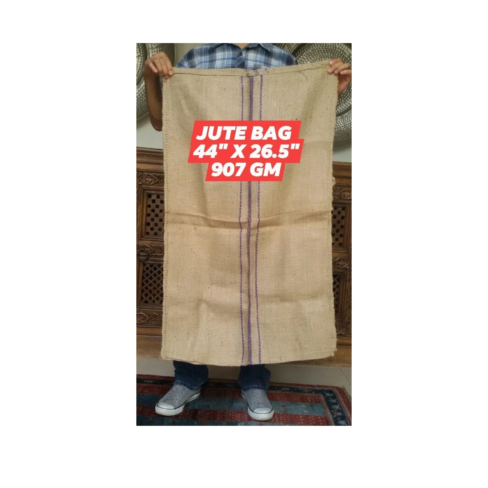 Hot Selling 100% Jute Material Jute Sacks Bags used for Cocoa beans Coffee beans Cashew nuts Food grains Cheap Price