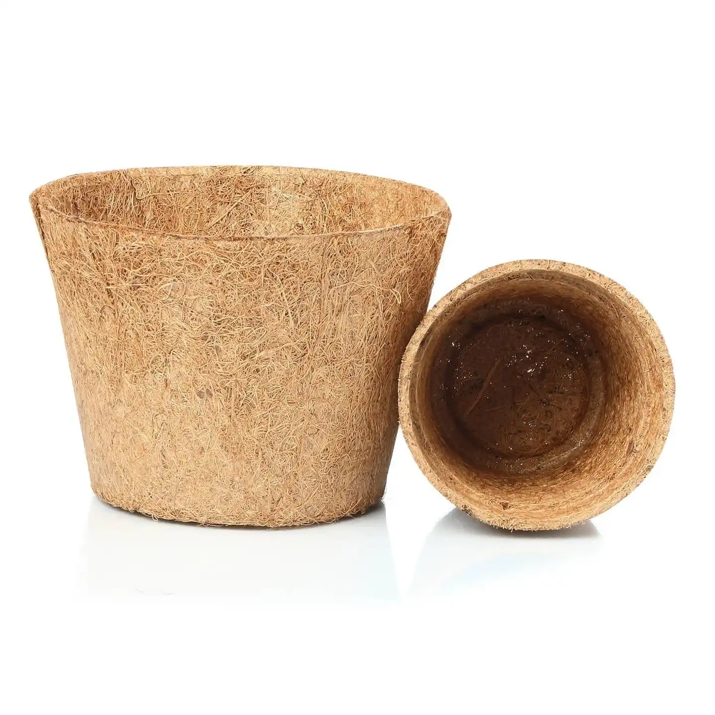 Bio coco coir pots for hydroponics farm house greenhouses garden natural coconut husk fiber pots