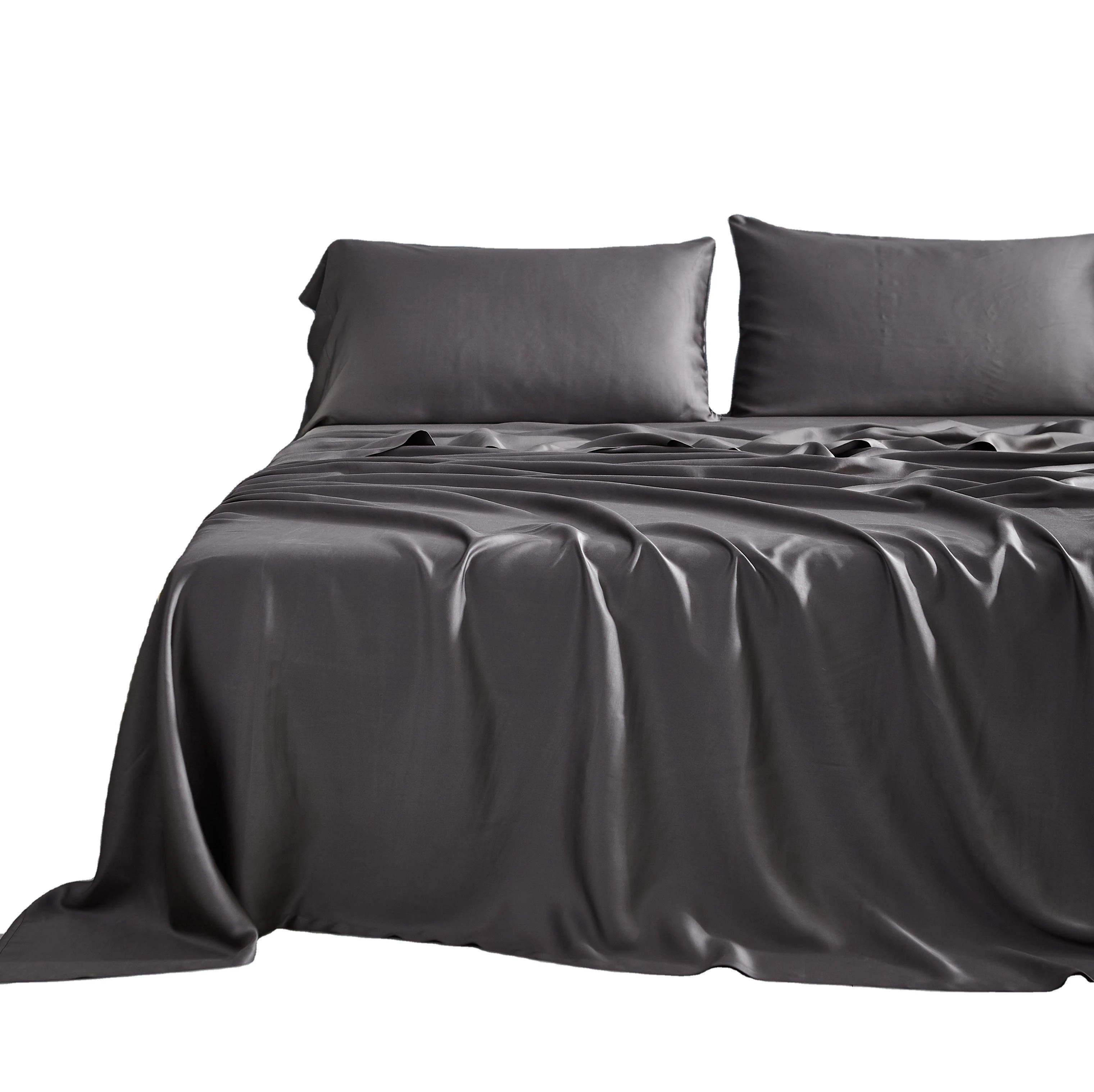 New 2023 Unique Home Textile 100% Bamboo Fabric Soft Bedsheet Flat Sheet Cover Geometric Bedding Sets with customized design